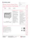 Garland MST45 Specsheet Garland MST45 Specsheet