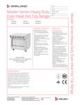 Garland MST46 Specsheet Garland MST46 Specsheet