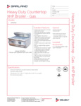 Garland 7322E GTXHP36 Spec Sheet