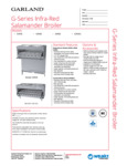 Garland Broiler Specsheet