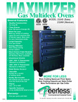 Peerless Multideck Gas Ovens Model 2324B 2324M