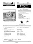 Glastender Faucet B Specsheet