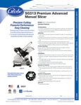 Globe_SG213_PremiumSlicer_AdvancedManual_SpecSheet