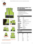 GloWear 8210Z-BK Mesh Hi-Vis Safety Vest Spec Sheet GloWear 8210Z-BK Mesh Hi-Vis Safety Vest Spec Sheet
