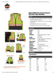 GloWear 8251HDZ-BK Two-Tone Hi-Vis Safety Vest Spec Sheet