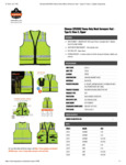 Glowear 8253HDZ Heavy-Duty Mesh Surveyors Vest Spec Sheet
