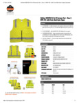 GloWear 8262FRZ Hi-Vis FR Surveyor Vest Spec Sheet GloWear 8262FRZ Hi-Vis FR Surveyor Vest Spec Sheet
