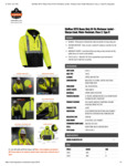 GloWear 8275 Heavy-Duty Hi-Vis Workwear Jacket Spec Sheet
