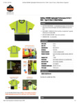 GloWear 8283BK Lightweight Performance Hi-Vis T-Shirt Spec Sheet GloWear 8283BK Lightweight Performance Hi-Vis T-Shirt Spec Sheet