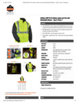 GloWear 8287 Hi-Vis Winter Jacket and Vest with Detachable Sleeves Spec Sheet GloWear 8287 Hi-Vis Winter Jacket and Vest with Detachable Sleeves Spec Sheet