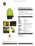GloWear 8386 Hi-Vis Shell Jacket Spec Sheet