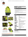 GloWear 8388 4-in-1 Hi-Vis Winter Jacket Parka with Black Bottom Spec Sheet