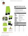 GloWear 8915BK Hi-Vis Rain Pants Spec Sheet GloWear 8915BK Hi-Vis Rain Pants Spec Sheet