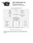 Spec Sheet Spec Sheet