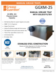 Grease Guardian GGX25M Grease Trap Specsheet Grease Guardian GGX25M Grease Trap Specsheet