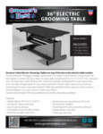 Groomer's Best GB36ELT Electric Grooming Table