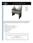 Groomer’s Best GB48ST 48 Stainless Steel Standard Bathing Tub with Drainboard Specsheet Groomer’s Best GB48ST 48 Stainless Steel Standard Bathing Tub with Drainboard Specsheet