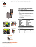 HANDHELD BARCODE SCANNER HOLSTER W BELT LOOP - SPEC SHEET HANDHELD BARCODE SCANNER HOLSTER W BELT LOOP - SPEC SHEET