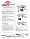 Hatco Cold Simulated Stone Shelves Specsheet