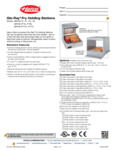 Hatco Glo-Ray Fry Holding Stations Spec Sheet Hatco Glo-Ray Fry Holding Stations Spec Sheet