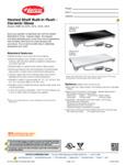 Hatco HSBF-GL Ceramic Glass Built-in Flush-Mount Heated Shelf Warmer Hatco HSBF-GL Ceramic Glass Built-in Flush-Mount Heated Shelf Warmer