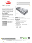 Hatco Drop-In Ice Wells Specsheet Hatco Drop-In Ice Wells Specsheet