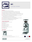 HeyCafe H1 Allround Grinder Spec Sheet