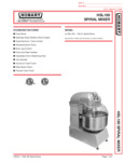 Hobart Legacy HSL180-1 Two-Speed Spiral Dough Mixer