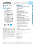 Hobart PW20n-ADV Spec Sheet Hobart PW20n-ADV Spec Sheet