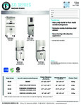 Hoshizaki SD Series Stand Spec Sheets Hoshizaki SD Series Stand Spec Sheets