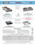 Portable Cast Iron Hot Plates Cast Iron Hot Plates - 120V
