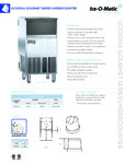 Iceomatic UCG100A Spec Sheet Iceomatic UCG100A Spec Sheet