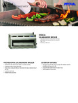 Imperial Range IHSB 36" Natural Gas Infrared Salamander Broiler Specsheet Imperial Range IHSB 36" Natural Gas Infrared Salamander Broiler Specsheet