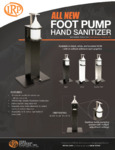 IRP Hand Sanitizer Pump Stand Station 465IRP401BLK