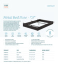 J75MB Specs Rize Home Bed Base