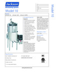 JAC600 dish machine spec sheet JAC600 dish machine spec sheet