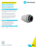 JG Drinks Grey Acetal End Stop (Imperial) Data Sheet