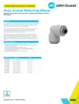 JG Drinks Grey Acetal Reducing Elbow (Imperial) Data Sheet JG Drinks Grey Acetal Reducing Elbow (Imperial) Data Sheet