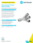 JG Drinks Grey Acetal Three-Way Divider Data Sheet