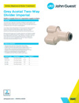 JG Drinks Grey Acetal Two-Way Divider Imperial Data Sheet JG Drinks Grey Acetal Two-Way Divider Imperial Data Sheet