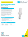 JG Drinks Polypropylene Tube to Hose Stem Data Sheet JG Drinks Polypropylene Tube to Hose Stem Data Sheet