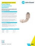 JG Drinks Superseal Flow Elbow (Superseal x Speedfit) Data Sheet