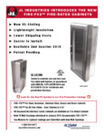 JL Industries Ambassador Series Fire Rated Cabinets Specsheet JL Industries Ambassador Series Fire Rated Cabinets Specsheet