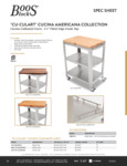 John Boos & Co. CU-CULART SpecSheet