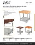 John Boos & Co. CUCD SpecSheet
