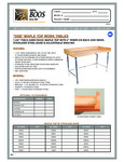 John Boos & Co. DSB Baker's Work Table Specsheet John Boos & Co. DSB Baker's Work Table Specsheet