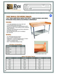 John Boos & Co. DSS Baker's Work Table Specsheet John Boos & Co. DSS Baker's Work Table Specsheet