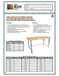 John Boos & Co. SNB Work Table Specsheet John Boos & Co. SNB Work Table Specsheet