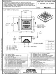 Josam 49320A Series Specsheet Josam 49320A Series Specsheet