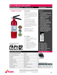 Kidde Pro 2.5 Specsheet Kidde Pro 2.5 Specsheet
